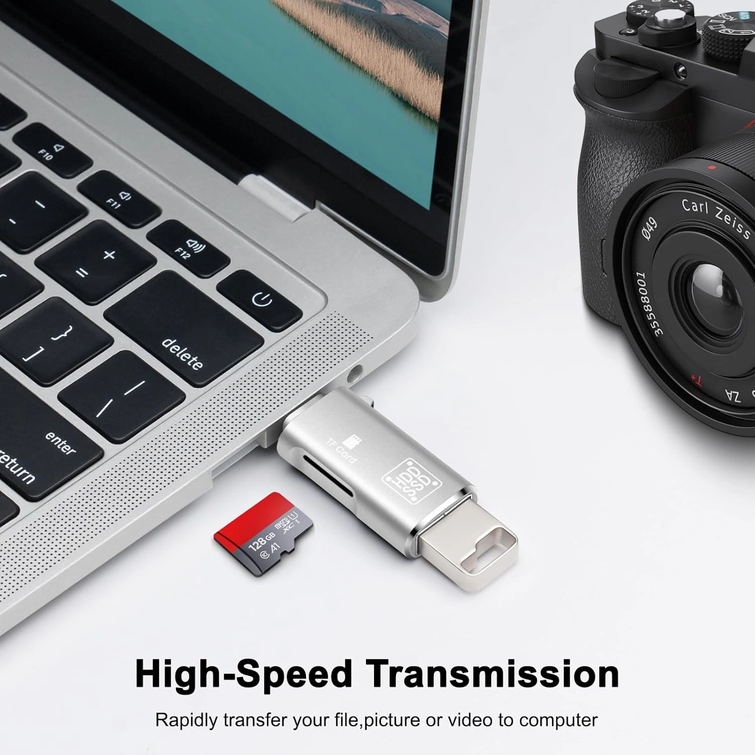 USB To Type-C | SD Card OTG Connector view 2